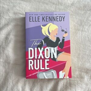 Elle Kennedy "The Dixon Rule" Paperback Novel - Pink & Purple Cover
